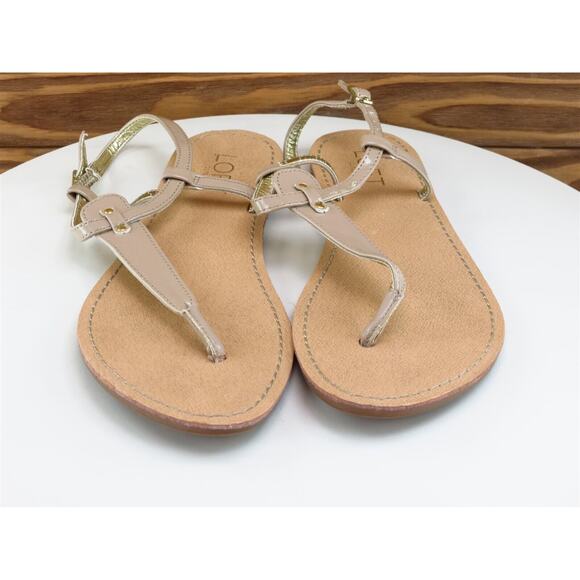 LOFT Size 7 M Women Sandal Thong Beige Synthetic - Picture 3 of 10